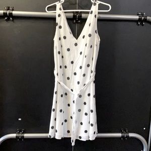 White print summer dress size XS